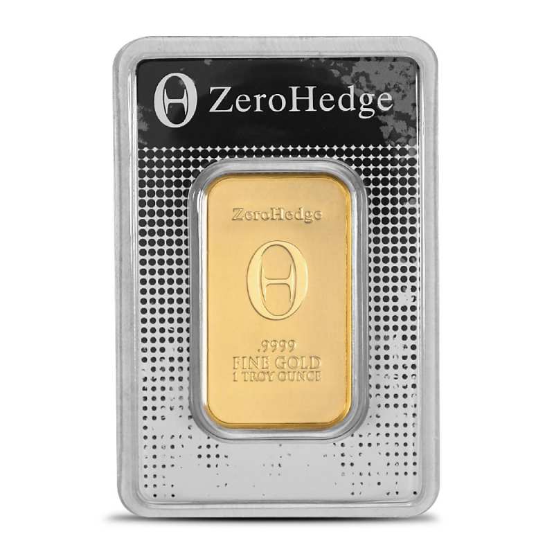 1 oz ZeroHedge Gold Bar (New w/ Assay) l JM Bullion™
