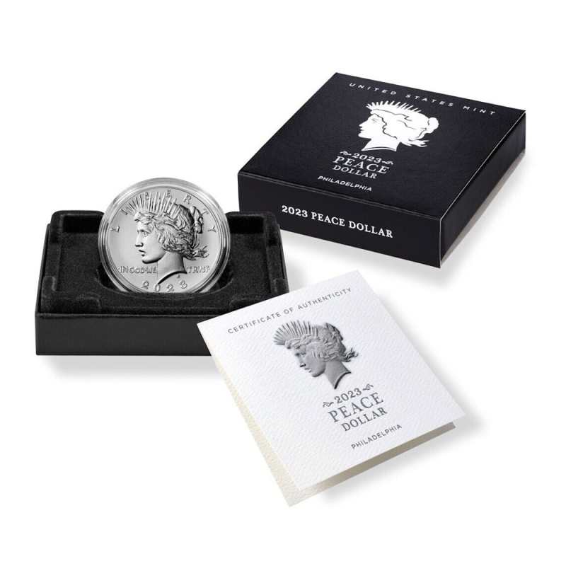 Ｗｏｒｌｄ　Ｐｅａｃｅ　Ｃｏｉｎ　平和祈願メダル•マイドルチェルナ 2023-P Peace Silver Dollar (Box + CoA) l JM Bullion™