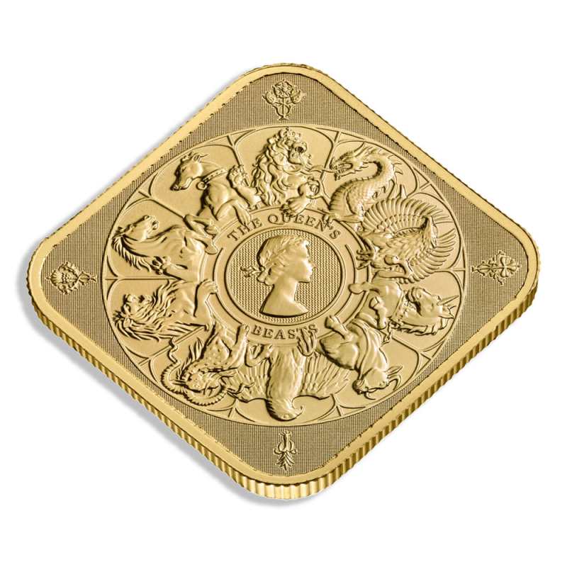 1 oz The Royal Mint Queen's Beast Completer Gold Bar l JM Bullion™