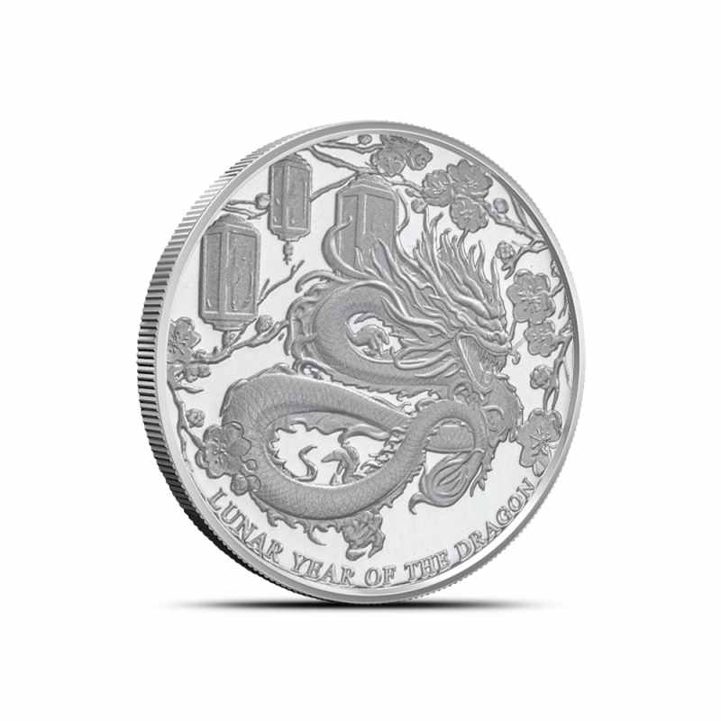 2024 1/4 oz Proof Pitcairn Islands Silver Lunar Dragon Coin l JM