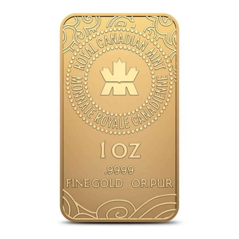 2025 (RCM) Royal Canadian Mint Lunar Year of the Snake Gold Bar l