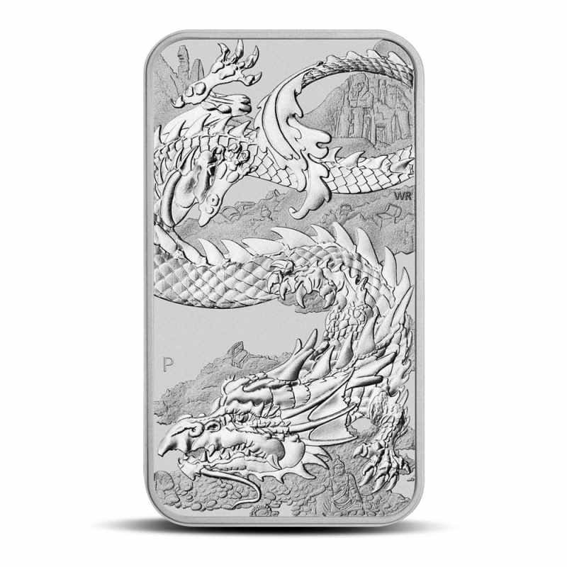 2023 1 oz Australian Rectangular Silver Dragon Coin l JM Bullion™