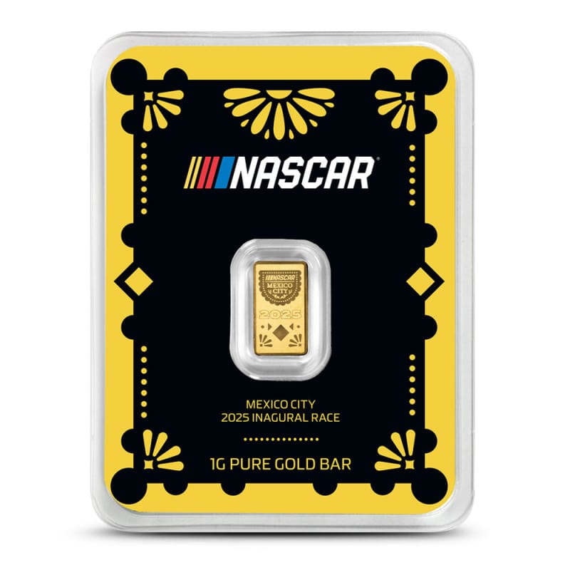 1 Gram Nascar Mexico City Gold Bar (New w/ Assay) l JM Bullion™