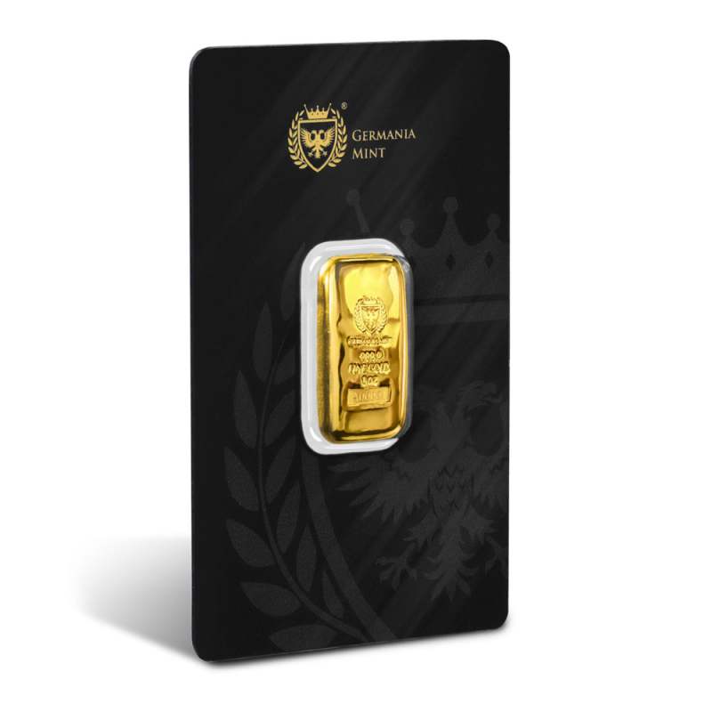 1 oz Germania Mint Cast Gold Bar (New) l JM Bullion™