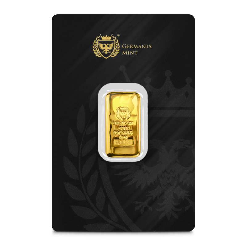 1 oz Germania Mint Cast Gold Bar (New) l JM Bullion™