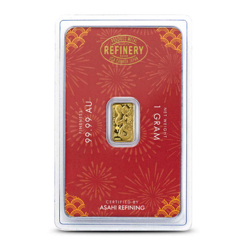 2025 1 oz Asahi Lunar Snake Gold Bar l JM Bullion™