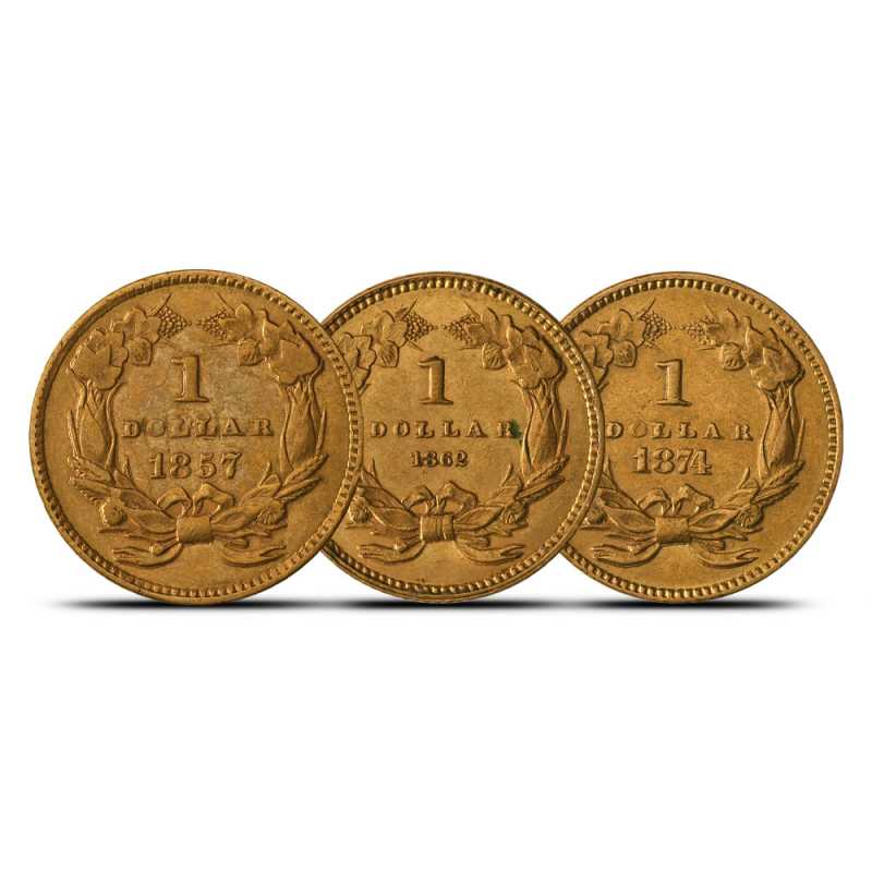 金運 Buy Type III $1 Indian Gold Coins Online - XF l JM Bullion™