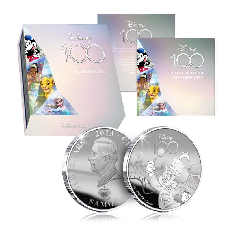 2023 Samoa Silver Disney 100 Years of Wonder Mickey Mouse Coin l