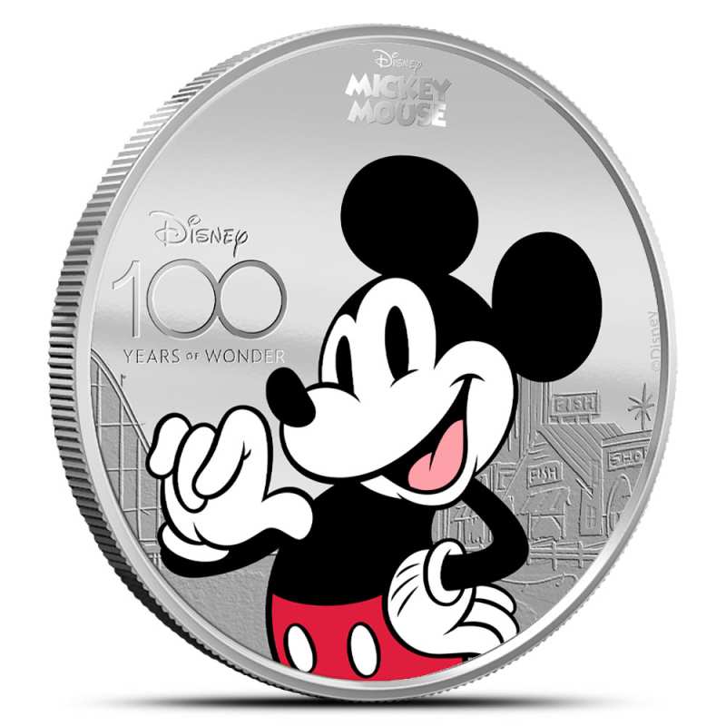 Proof Colorized SID Silver Disney 100 Years of Wonder Mickey Mouse