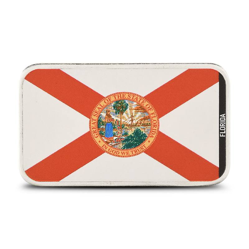 1 oz Colorized Stacking Across America Florida State Flag Silver