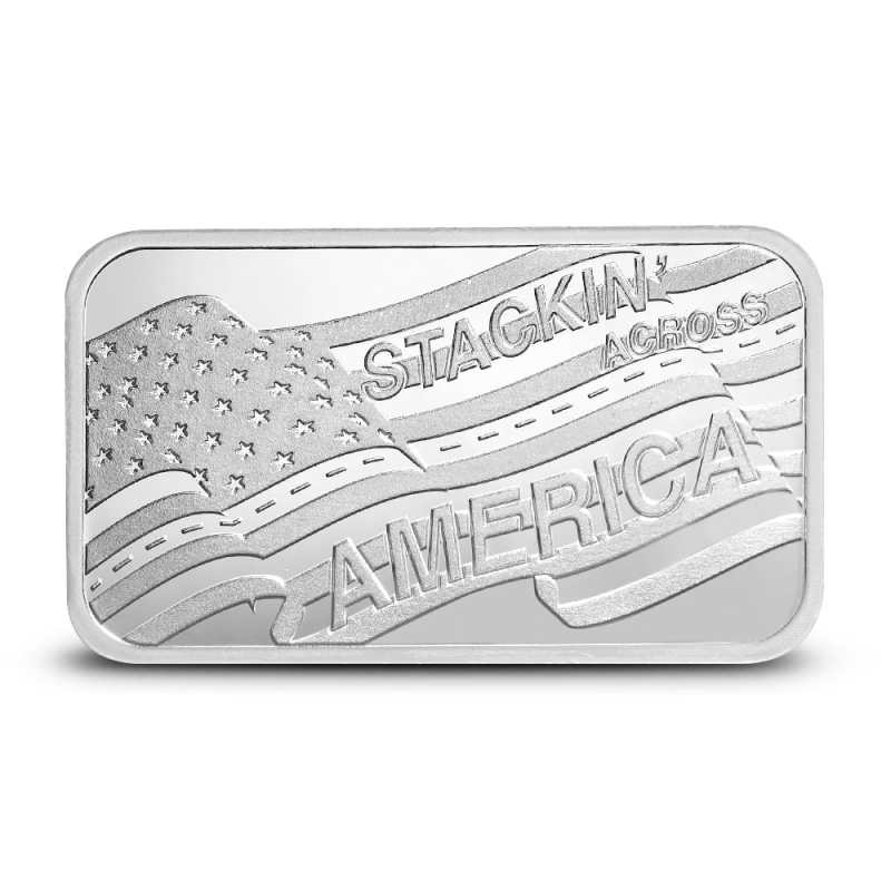 1 oz Colorized Stacking Across America Florida State Flag Silver