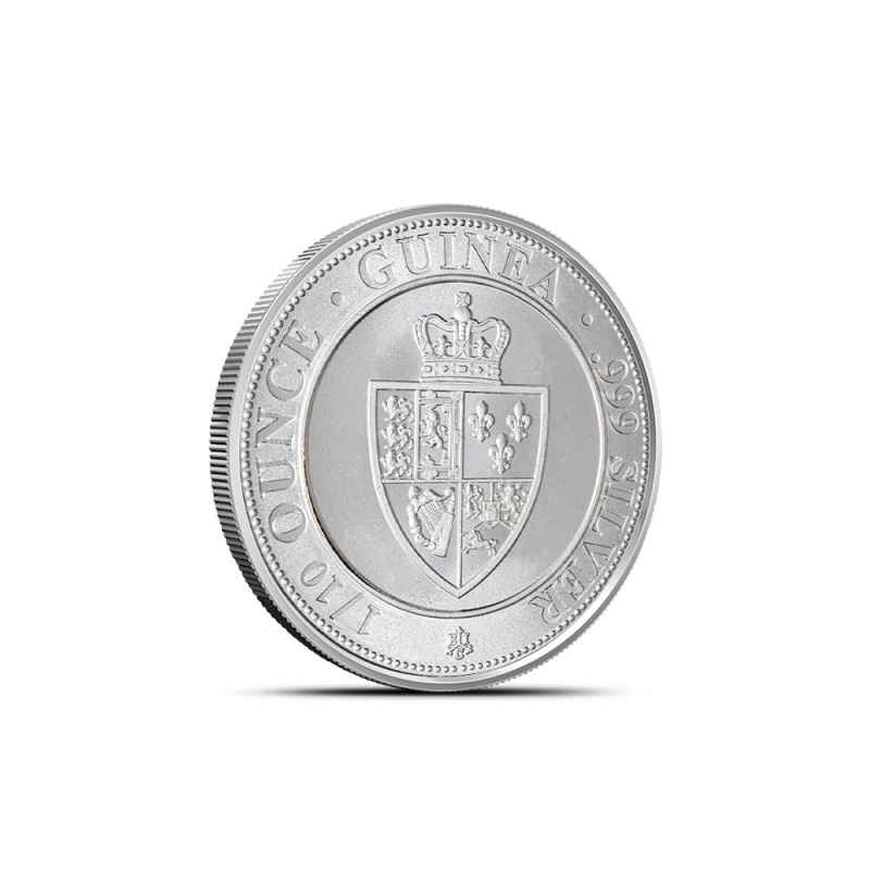 2023 1/10 oz St. Helena Silver Spade Guinea Shield Coin (BU) l JM