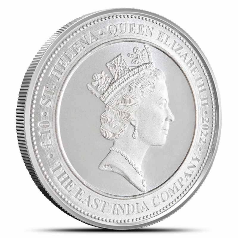 2023 1/10 oz St. Helena Silver Spade Guinea Shield Coin (BU) l JM