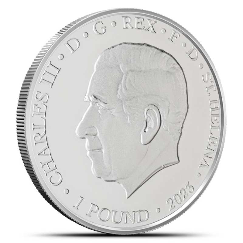 2023 1 oz St. Helena Silver Queen's Memorial Coin (BU) l JM Bullion™