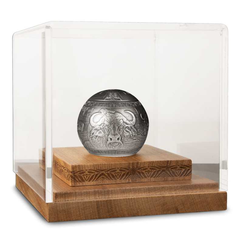 2024 Antique Republic of Djibouti Silver Big Five Buffalo Sphere