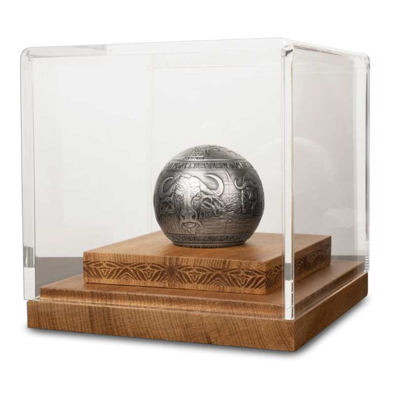 2024 Antique Republic of Djibouti Silver Big Five Buffalo Sphere
