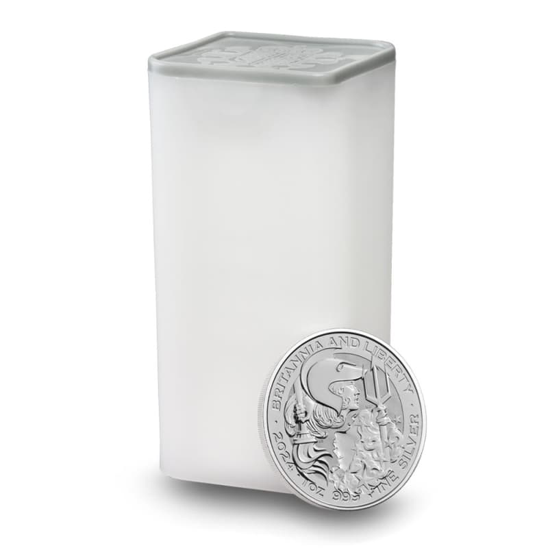 2024 1 oz British Silver Britannia and Liberty Coin (BU) l JM Bullion™