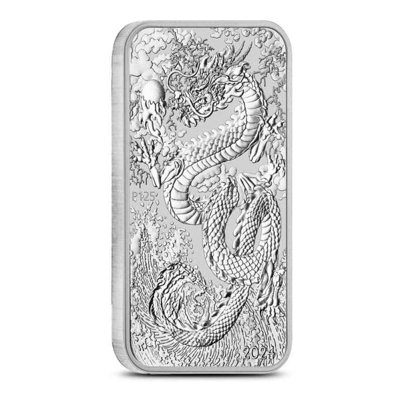 2024 1 oz Australian Rectangular Silver Dragon Coin (BU) l JM Bullion™