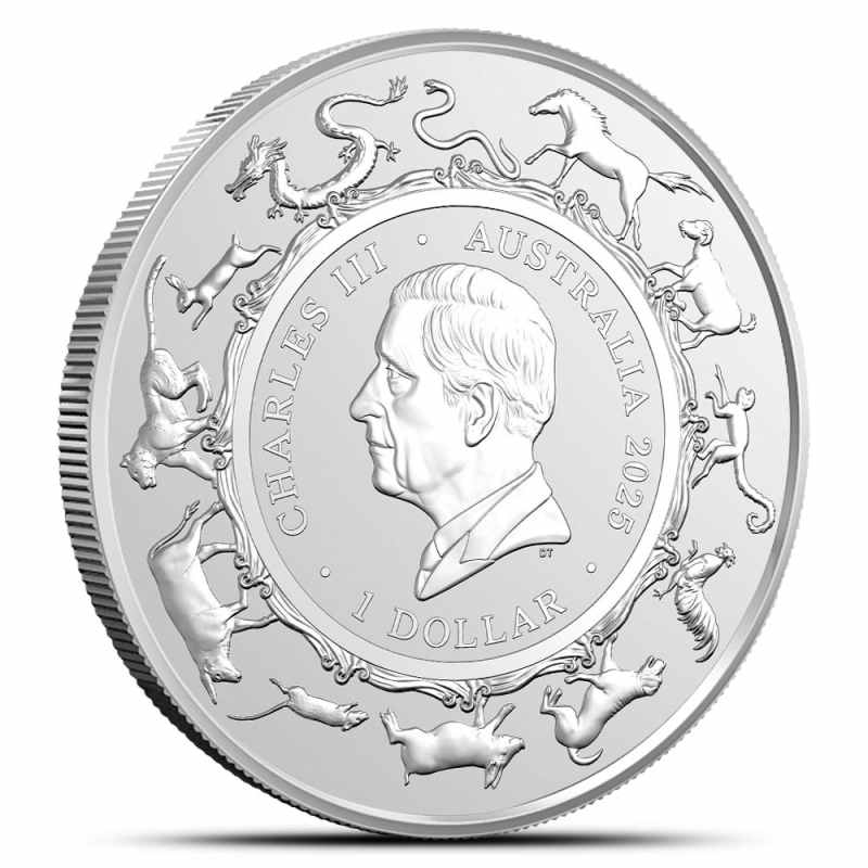 2025 1 oz Royal Australian Mint Silver Year of the Snake Coin l JM