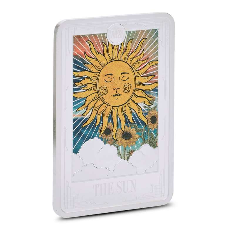 2024 1 oz Colorized Niue Silver Tarot Cards The Sun Coin l JM Bullion™