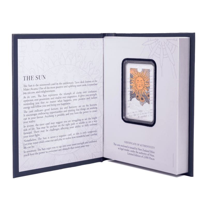 2024 1 oz Colorized Niue Silver Tarot Cards The Sun Coin l JM Bullion™