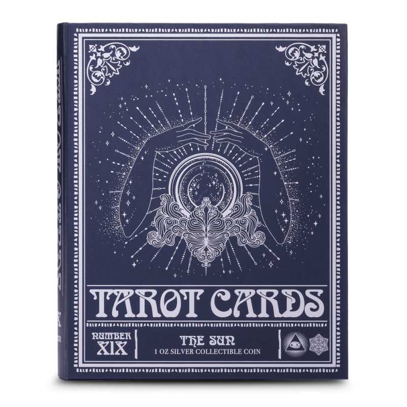 2024 1 oz Colorized Niue Silver Tarot Cards The Sun Coin l JM Bullion™