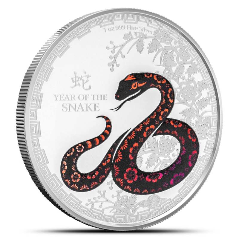 2025 1 oz Proof Colorized Niue Silver Year of the Snake Coin l JM