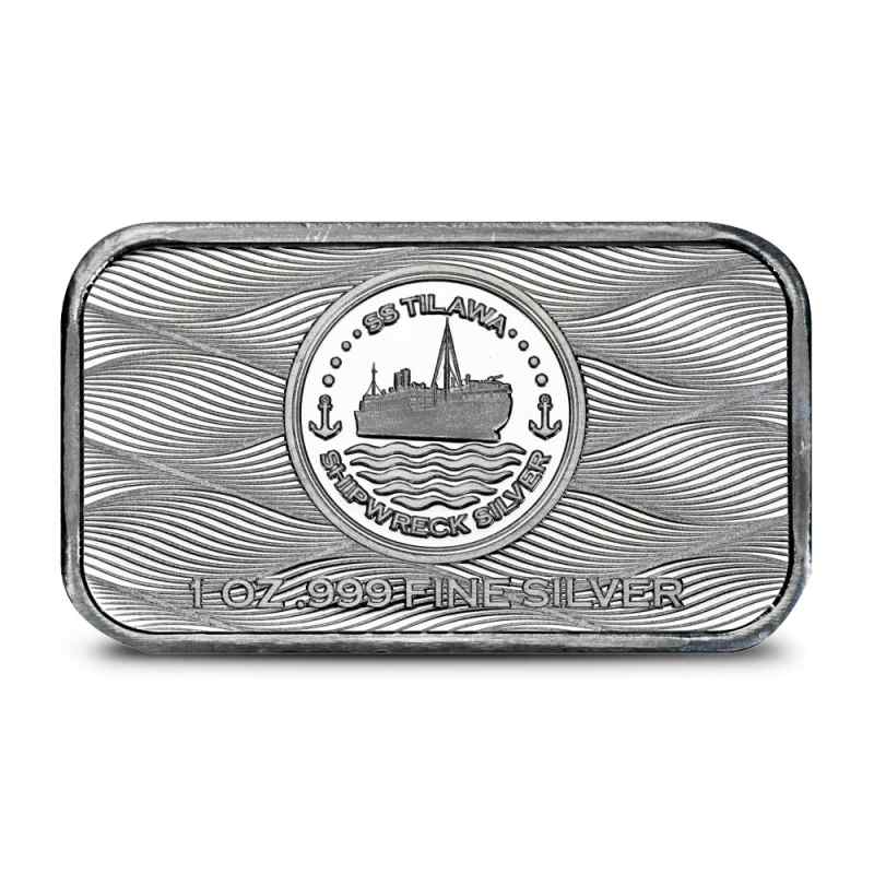1 oz S.S. Tilawa Shipwreck Silver Bar (New) l JM Bullion™