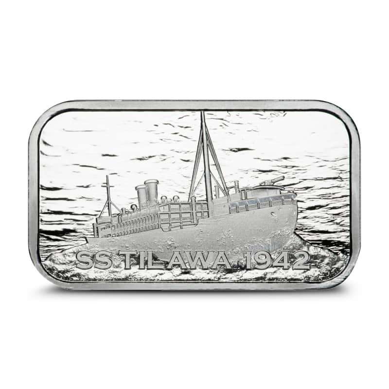 1 oz S.S. Tilawa Shipwreck Silver Bar (New) l JM Bullion™