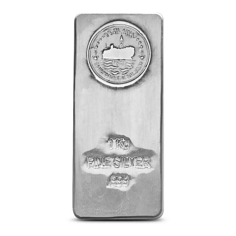 1 Kilo S.S. Tilawa Shipwreck Silver Bar (New) l JM Bullion™