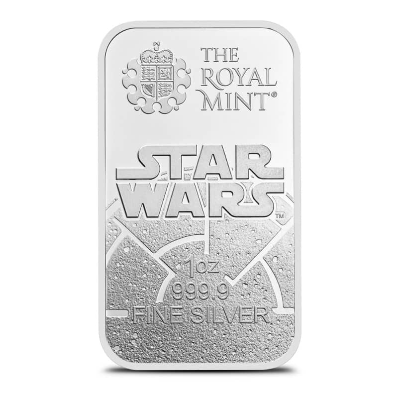 1 oz The Royal Mint Silver Star Wars Dark Side Bar (New) l JM Bullion™