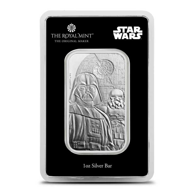 1 oz The Royal Mint Silver Star Wars Dark Side Bar (New) l JM Bullion™