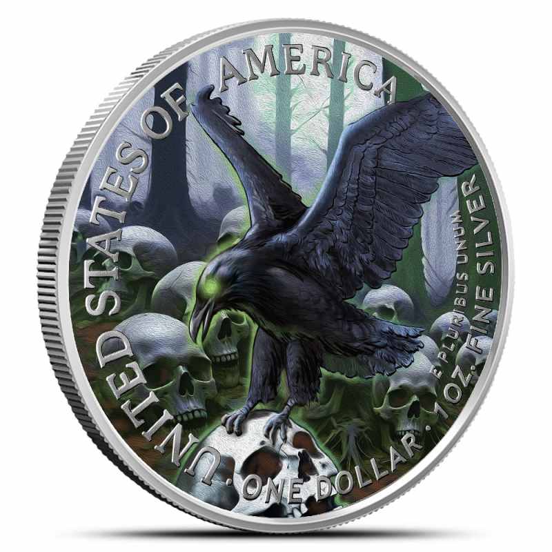 2024 1 oz Colorized Liberty Witch American Silver Eagle Coin