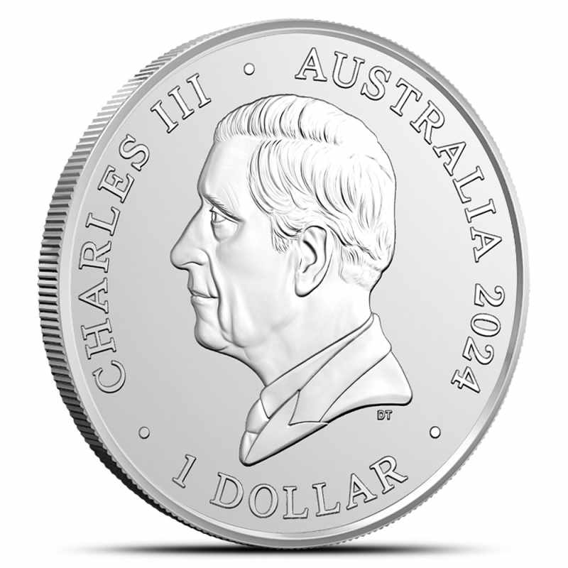 2024 1 oz Australian Silver Giraffe Australia Zoo Coin (BU) l JM