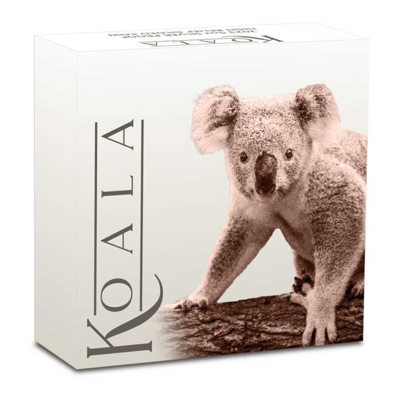 2024 5 oz Proof Australian Silver Koala Coin (Gilded, High Relief