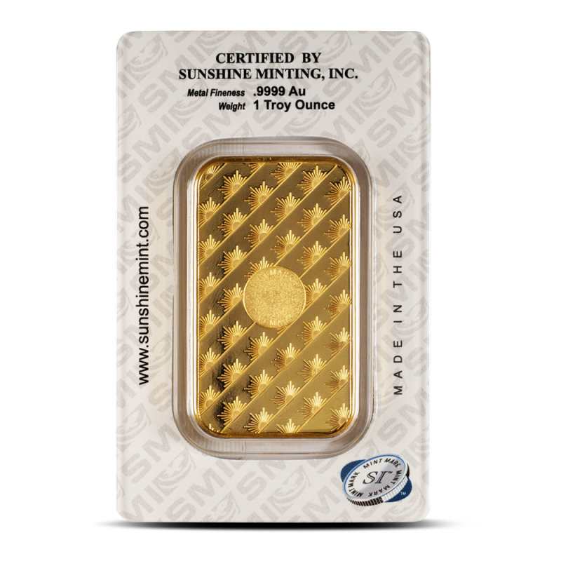 Buy 1 oz Sunshine Minting .9999 Gold Bars Online l JM Bullion™