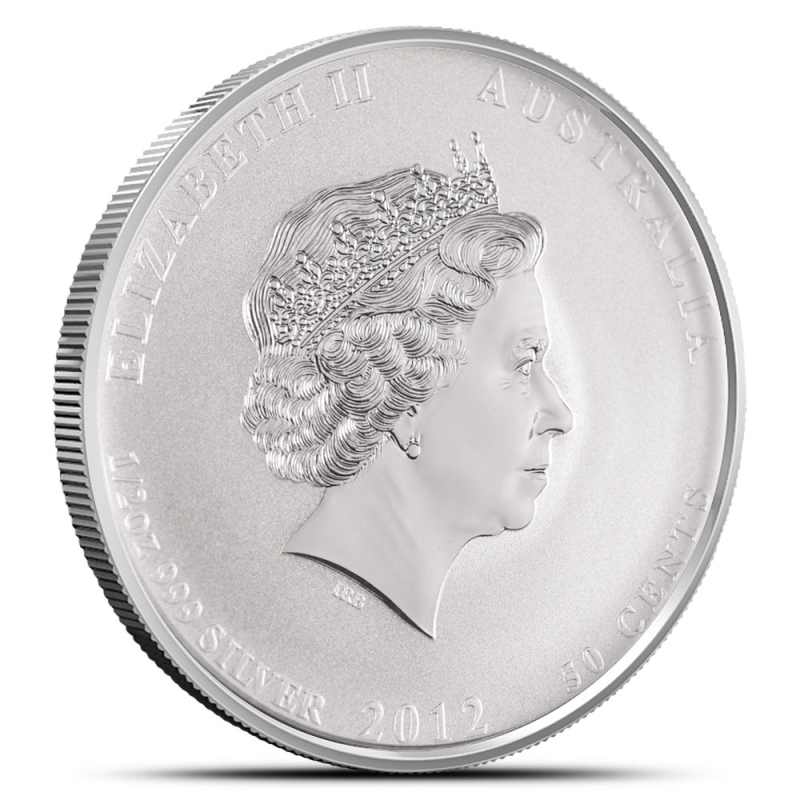 2012 1/2 oz Australian Silver Lunar Dragon Coin l JM Bullion™