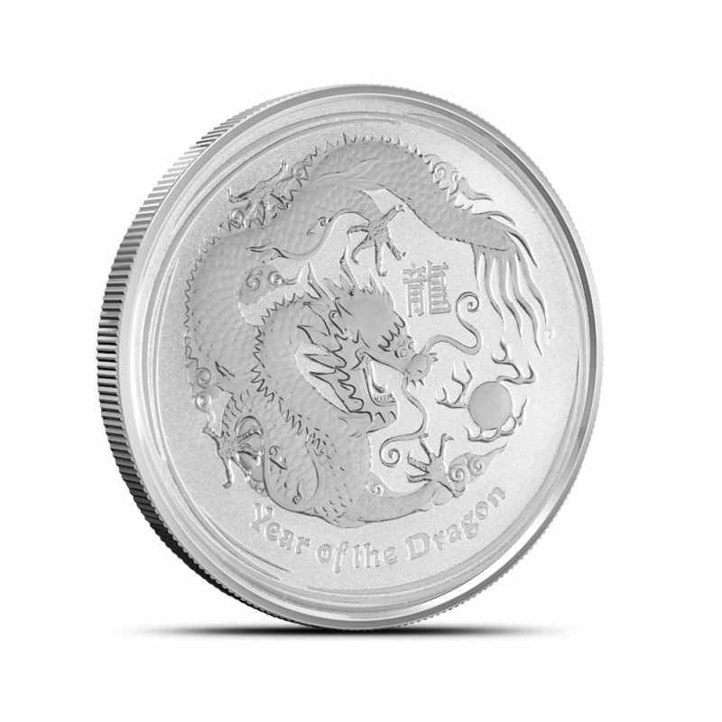 オーストラリア　2012 年  龍　銀貨　1/2oz 1/2オンス　純銀　2枚 2012 1/2 oz Australian Silver Lunar Dragon Coin l JM Bullion™