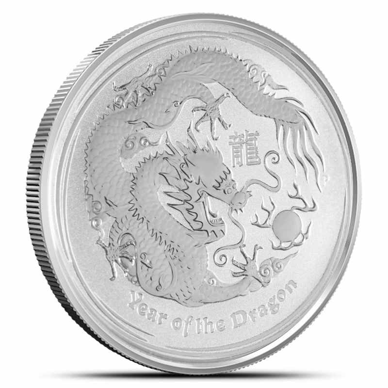 2012 1/2 oz Australian Silver Lunar Dragon Coin l JM Bullion™