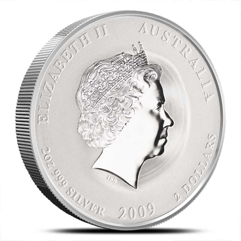 2009 2 oz Australian Silver Lunar Ox Coin l JM Bullion™