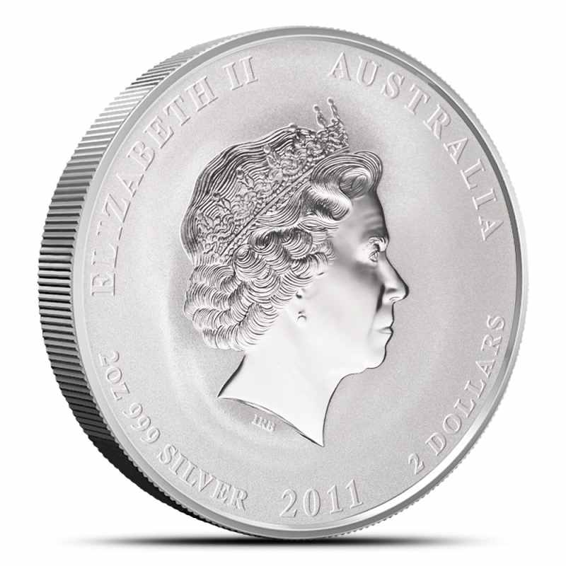 2011 2 oz Australian Silver Lunar Rabbit Coin l JM Bullion™
