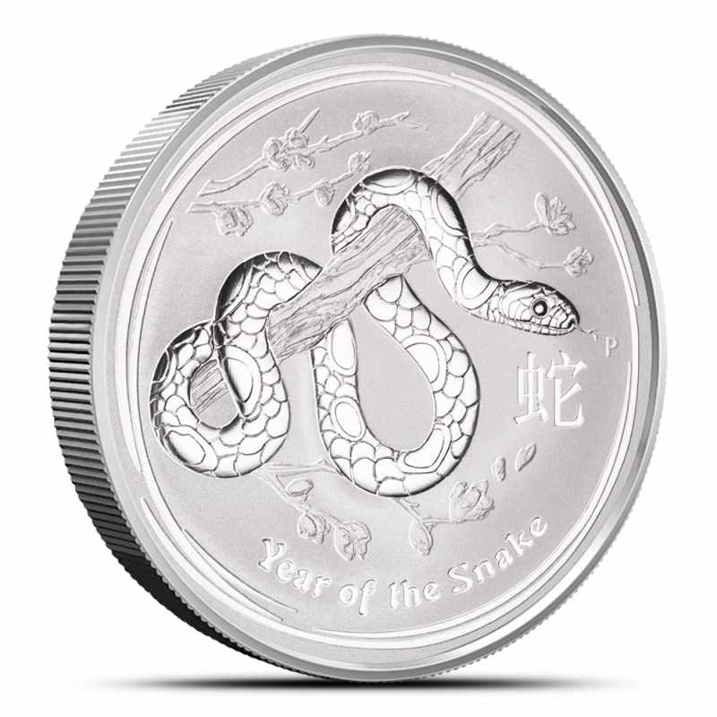 2013 2 oz Australian Silver Lunar Snake Coin l JM Bullion™