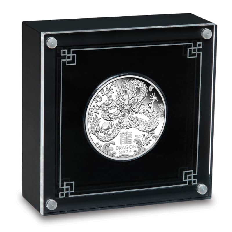 2024 Proof Australian Silver Lunar Dragon Coin (Box + CoA) l JM