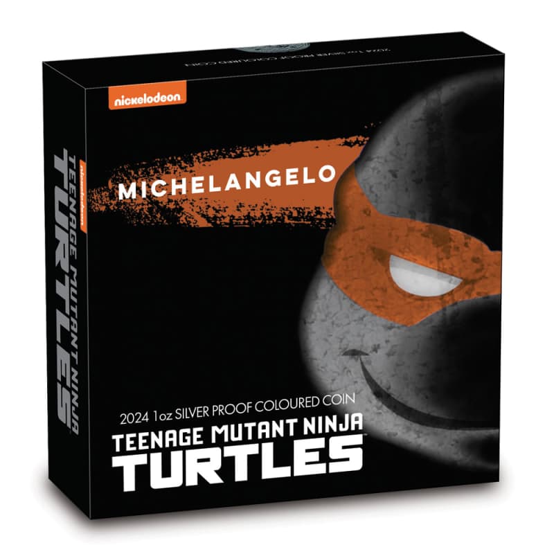2024 Proof Colorized Tuvalu Silver Teenage Mutant Ninja Turtles