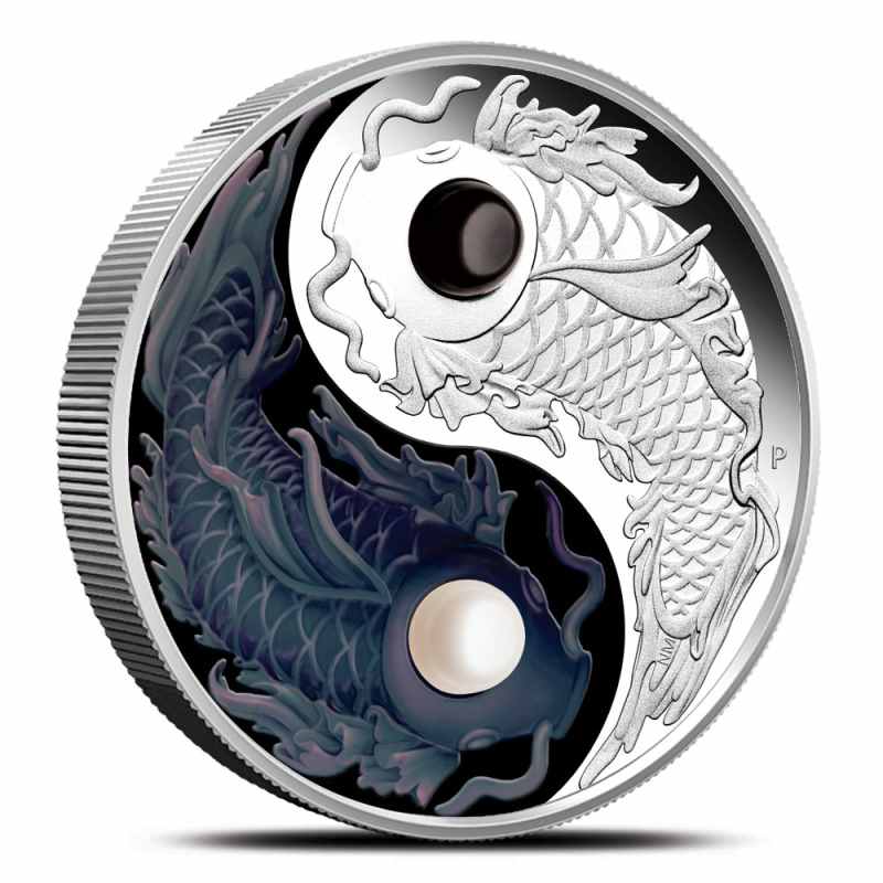 2024 Proof Australian Silver Yin Yang Koi Coin (Box + CoA) l JM
