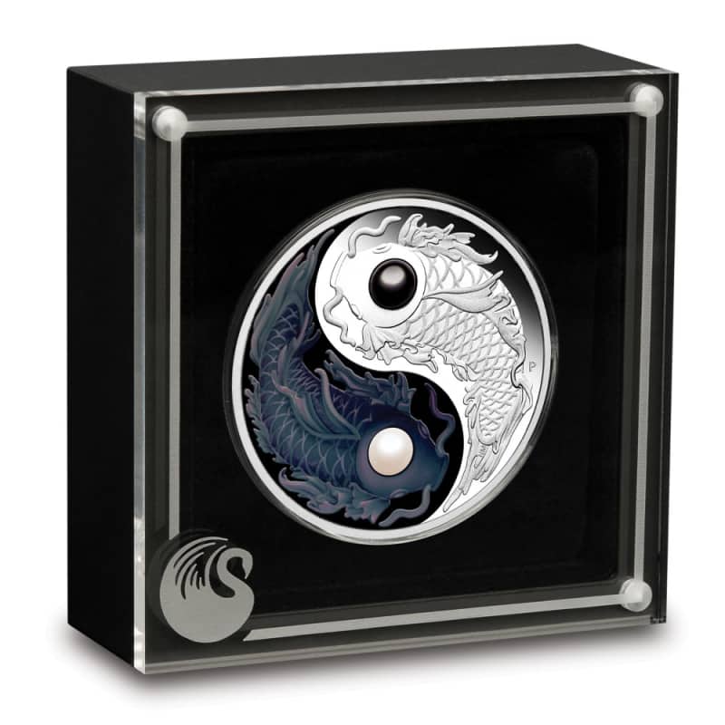 2024 Proof Australian Silver Yin Yang Koi Coin (Box + CoA) l JM