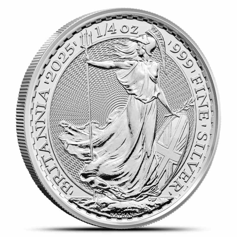 銀　ブリタニア　2025 2025 1/4 oz British Silver Britannia Coin (BU) l JM Bullion™
