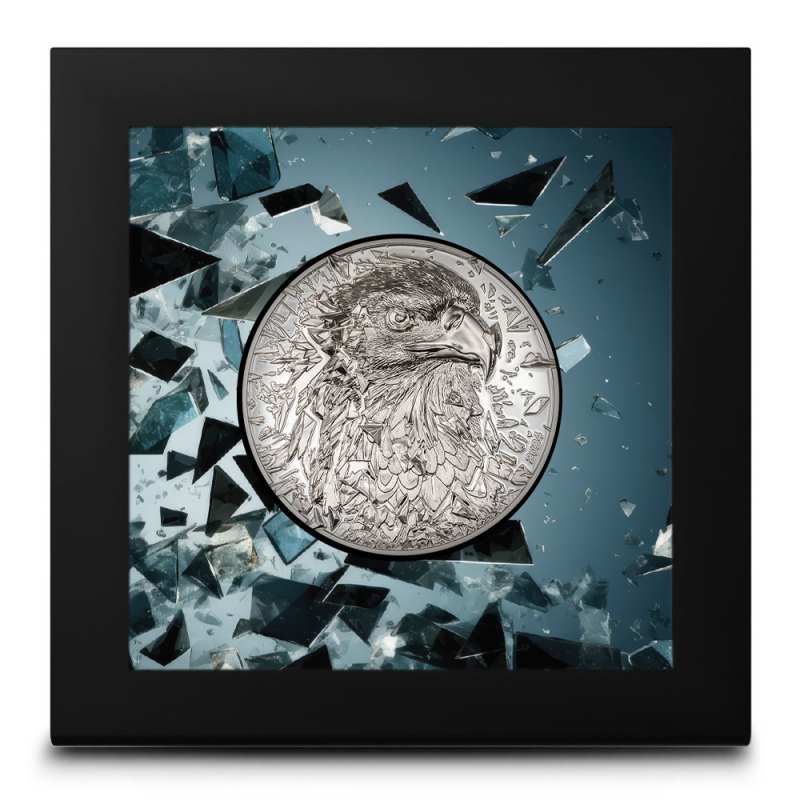 2024 3 oz Proof Cook Islands Silver Burst Bald Eagle Coin l JM