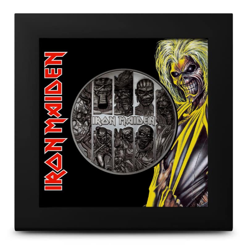 2024 Black Proof Cook Islands Silver Iron Maiden Eddie Collection