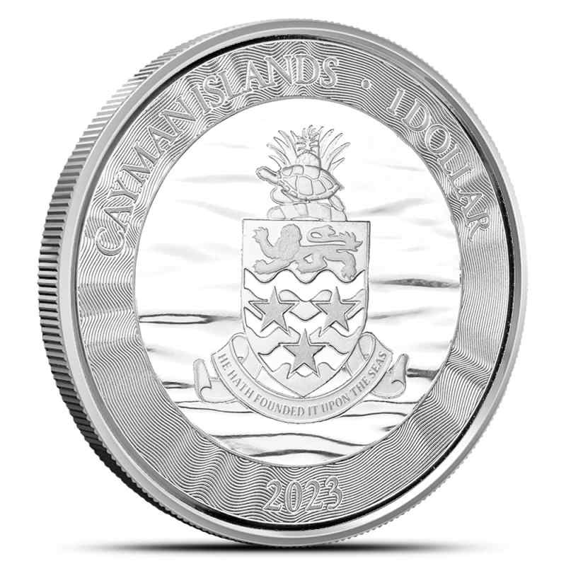 2023 Proof Colorized Cayman Islands Silver Sea Life Marlin Coin l